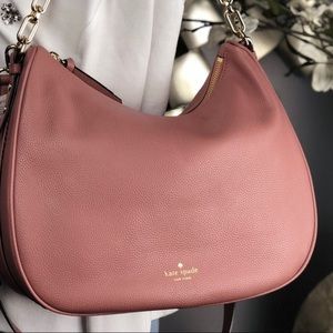 Kate Spade Vivian Mulberry Street Hobo Nutmeg $398